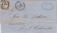 RARISSIMA LETTERA DA LIVORNO