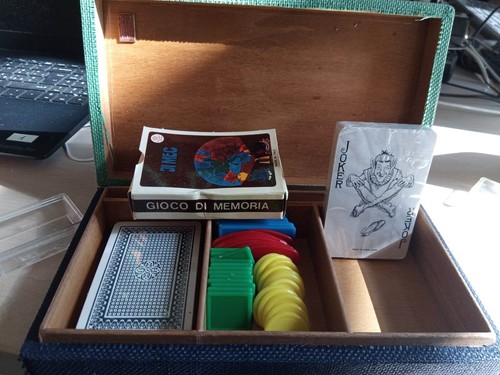 Scatola set poker carte - scatola,