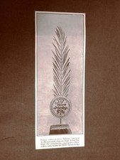 Esposizione di Bruxelles nel 1924 Palma votiva Milite Ignoto belga Mazzucotelli