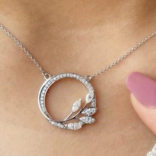 Collana cerchio zirconi taglio