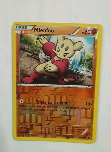 Carta pokemon mienfoo - carta,