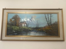 Quadro dipinto olio su tela autore Bitti