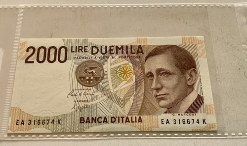 Banconota 2000 lire - banconota, marconi