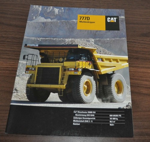Brochure caterpillar 777d - brochure,
