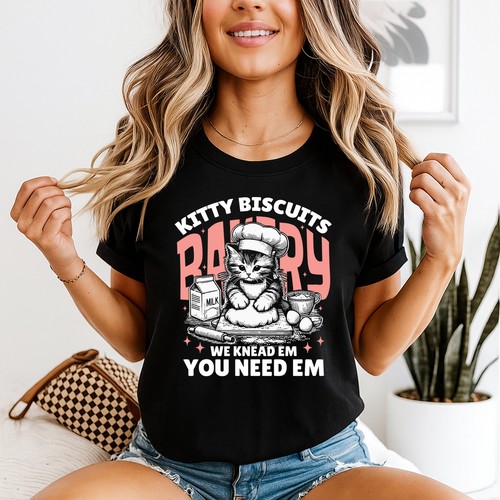 Shirt donna kitty biscuits - t-shirt,