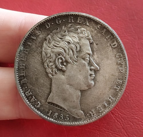 Carlo alberto lire - alberto, 1835