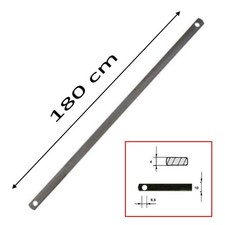 ASTA PIATTA CM.180 CON FORI