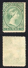 Falkland Is SG3 6d blu-verde