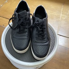 mens zara man shoes.  black