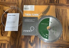 LAMA MULTIMATERIALE TWIN TOWN PER TRONCATRICE 210MM  ACCIAIO ALLUMINIO LEGNO ECC