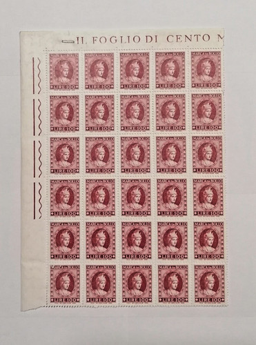 Marca bollo lire 100 foglio - bollo,