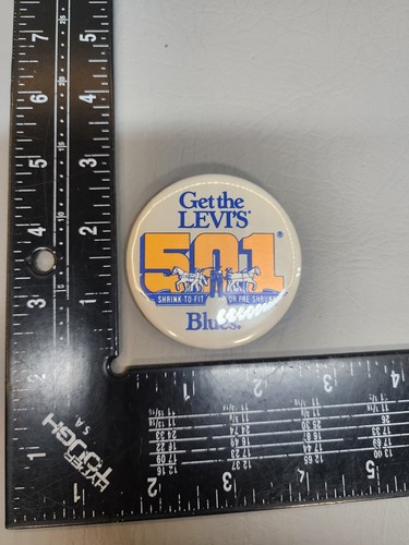 Vintage levis 501 blues pin - blues,