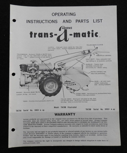 Manuale dell operatore - manuale, ariens