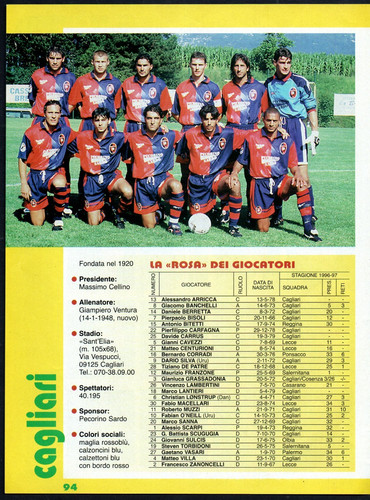 Calcio italia poster - calcio, cagliari