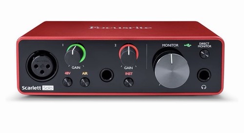Focusrite scarlett solo - solo, 3a
