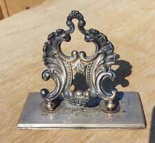 PORTA OROLOGIO DA COMODINO  IN ARGENTO X OROLOGIO TASCA  ORIGINALE D’EPOCA