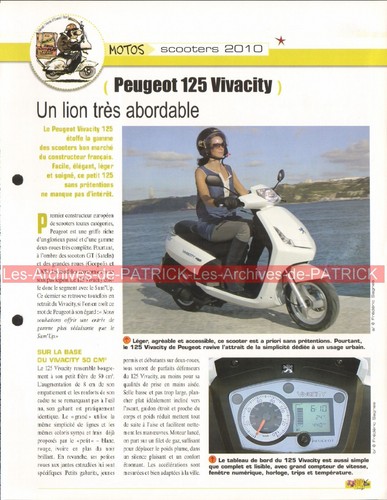 Peugeot 125 vivacity 2010 - peugeot,
