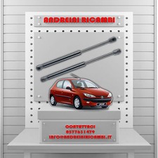 2 MOLLE A GAS BAGAGLIAIO PEUGEOT 206 1.4 i 55KW 75CV 1998 -> | MG24041