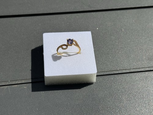 Bague carats tanzanite - or,