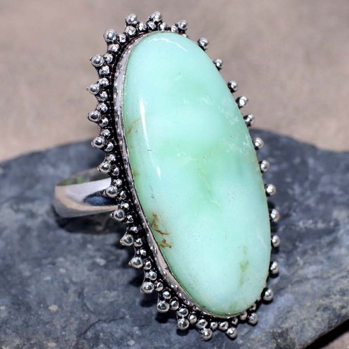 Anello crisoprasio placcato