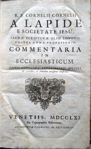 1761 cornelio lapide - cornelio,