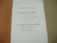 MILITARIA 1927-PREZIOSO GLADIO