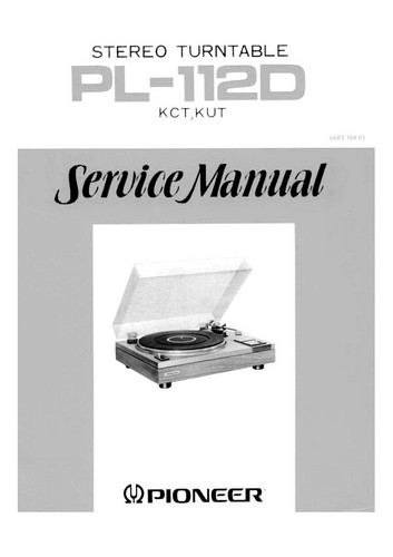 Manuale servizio - manuale,