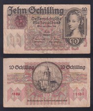 Banconota Austria 10 schilling