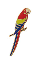 Distintivo spilla pappagallo