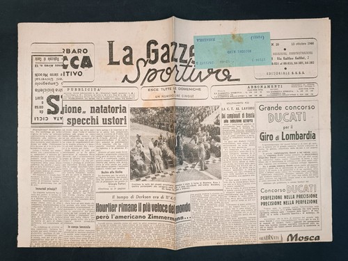 Foglio gazzetta sportiva n - la,