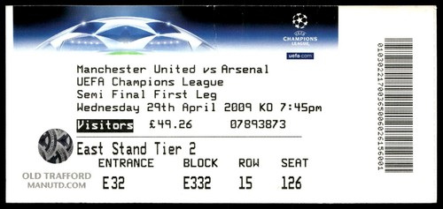 Biglietto manchester united - biglietto, vs