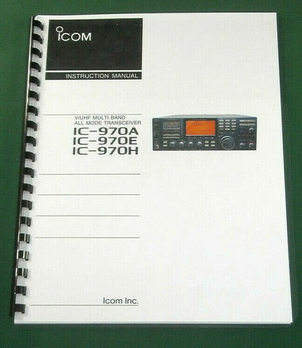 Manuale istruzioni icom - istruzioni,