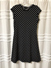 Tiana B. Abito donna piccolo a pois bianco e nero