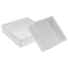  2 Pcs Ciotole Ceramica Bowl Cucina Da Dessert Vassoio Per Porzione Quadrata
