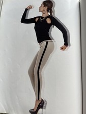 Pantalone leggings rosso denny - pantalone,