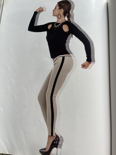 Pantalone leggings rosso denny - pantalone,
