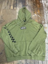 Felpa con cappuccio pullover verde Vans Off The Wall XXL unisex