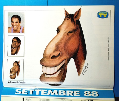 Calendario caricature sorrisi - calendario,