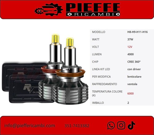 Kit led h11 - h11, h8