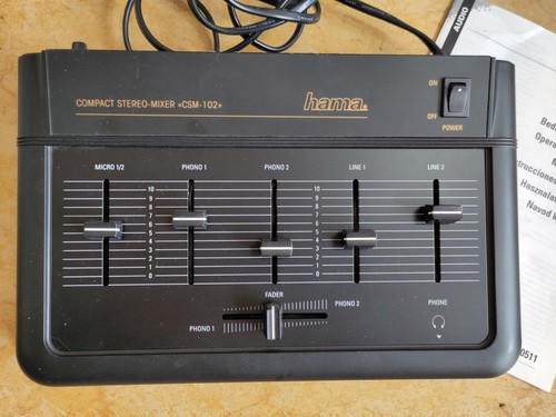 Mixer stereo compatto hama - mixer,