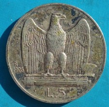 Italia 5 lire 1926 argento