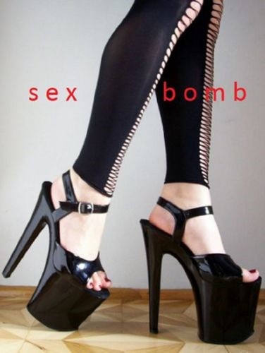 Sexy sandali neri cinturino - neri,