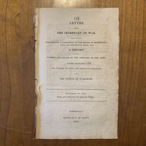 1818 letter from - 1818,