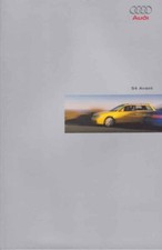 Catalogue Brochure Audi S4 Avant 10/2000 Suisse en allemand / deutsch