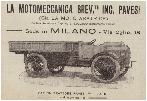 Pubblicita 1920 camion - 1920,