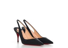 Clare Christian Louboutin €890 Sling 80 mm Jurassic Lizard sprint leather 37