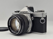 [N.MINT] OLYMPUS OM-1N Silver Film Camera + G.ZUIKO AUTO-S 50mm F1.4 dal Giap...