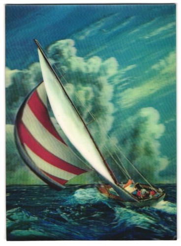 Cartolina piccola nave a - cartolina,