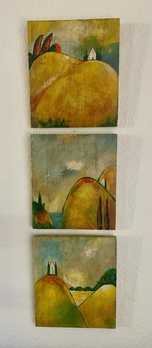 Tuscan trio set 3 dipinti - set,