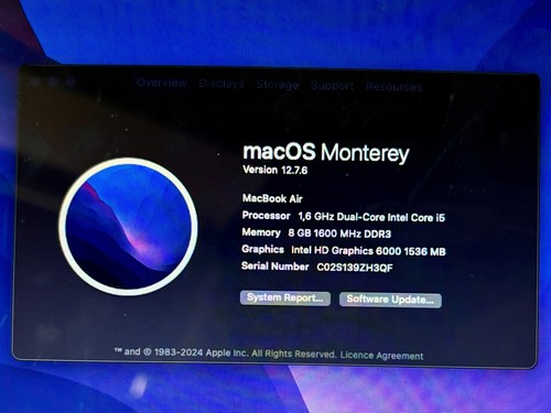Apple macbook air intel i5 - macbook,